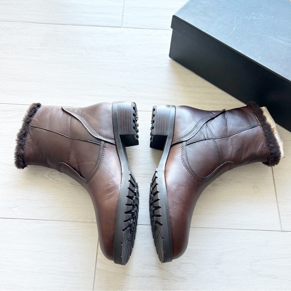 NEW Everybody by BZ Moda Polaris Brown Leather Faux Fur Lined Boots - Picture 7 of 15